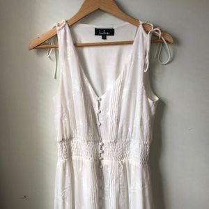 Time Well Spent White Embroidered Maxi Dress - S